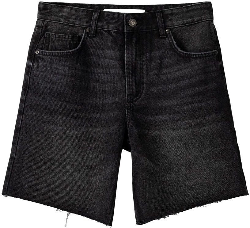 Bershka Džínsy  čierny denim