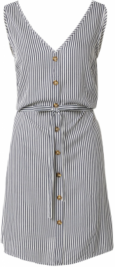 VERO MODA Šaty 'Bumpy'  čierna / biela