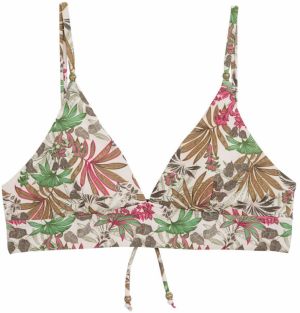 WE Fashion Bikinový top  svetlobéžová / mokka / svetlohnedá / svetlozelená / fuksia