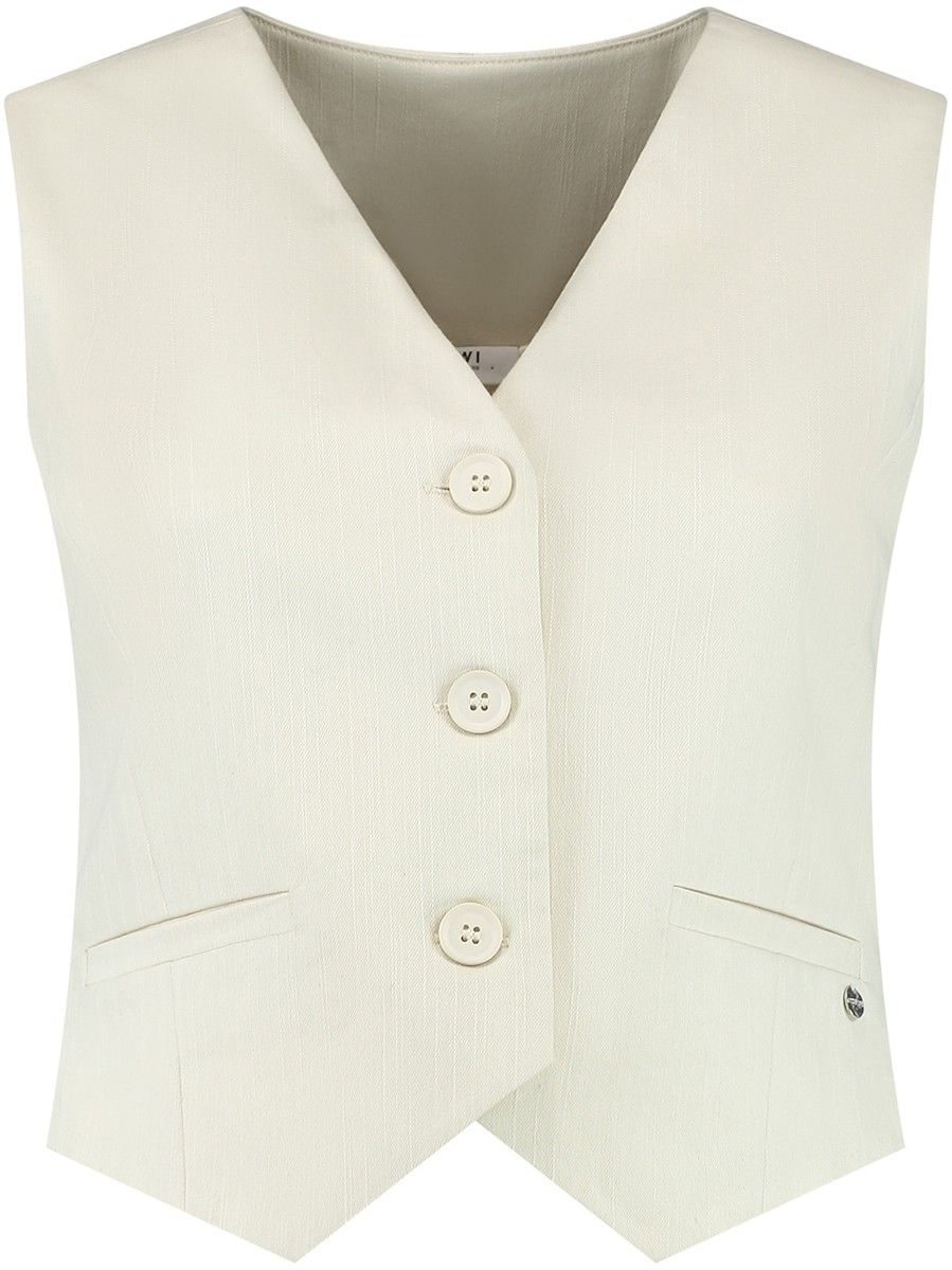 Shiwi Vesta k obleku 'DEWY GILET'  biela