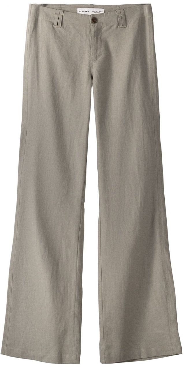 Bershka Nohavice  kaki