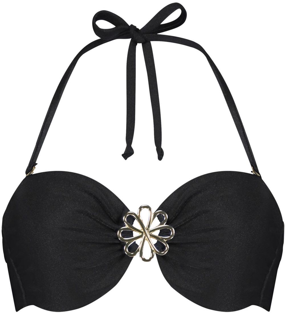 Hunkemöller Bikinový top 'Yucatan'  zlatá / čierna