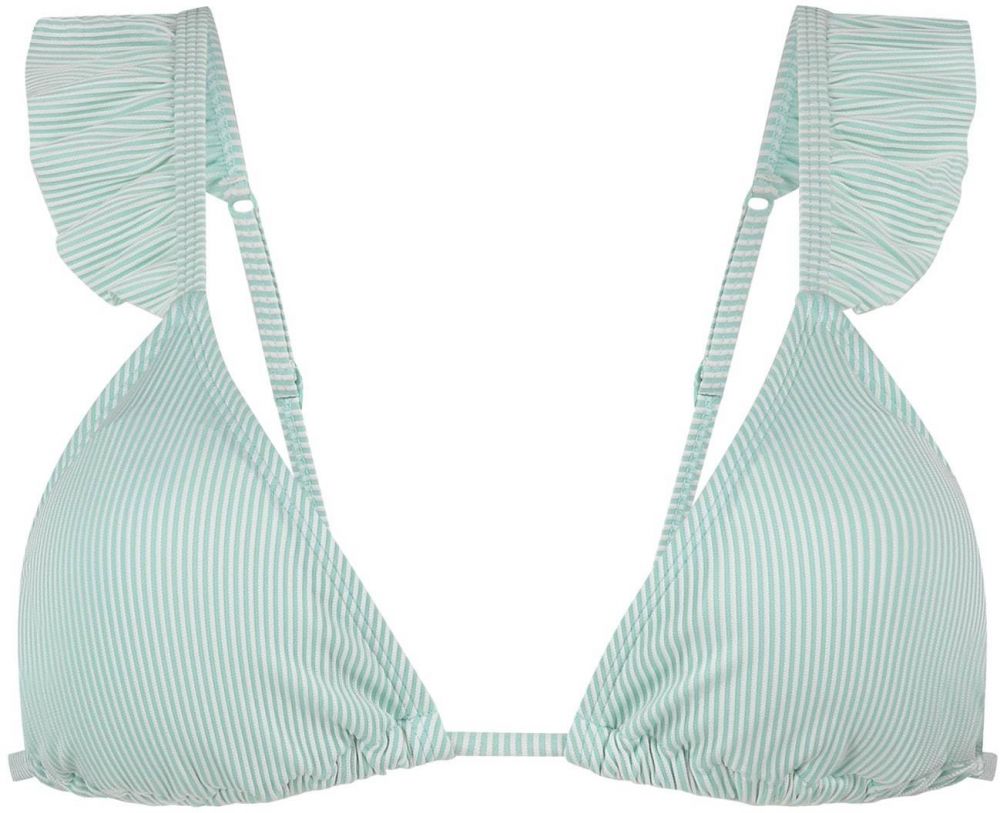 Hunkemöller Bikinový top 'Fiji'  svetlozelená / biela