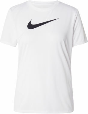 NIKE Funkčné tričko  čierna / biela