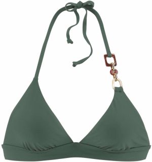 LASCANA Bikinový top 'Yves'  tmavozelená
