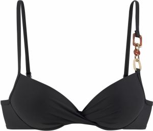 LASCANA Bikinový top  čierna