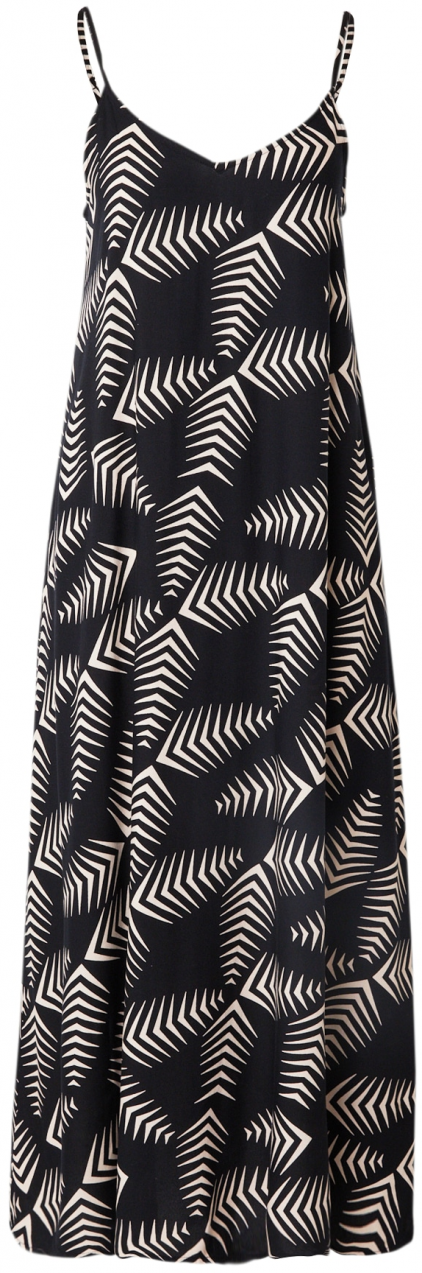VERO MODA Letné šaty 'KANYA'  čierna / biela