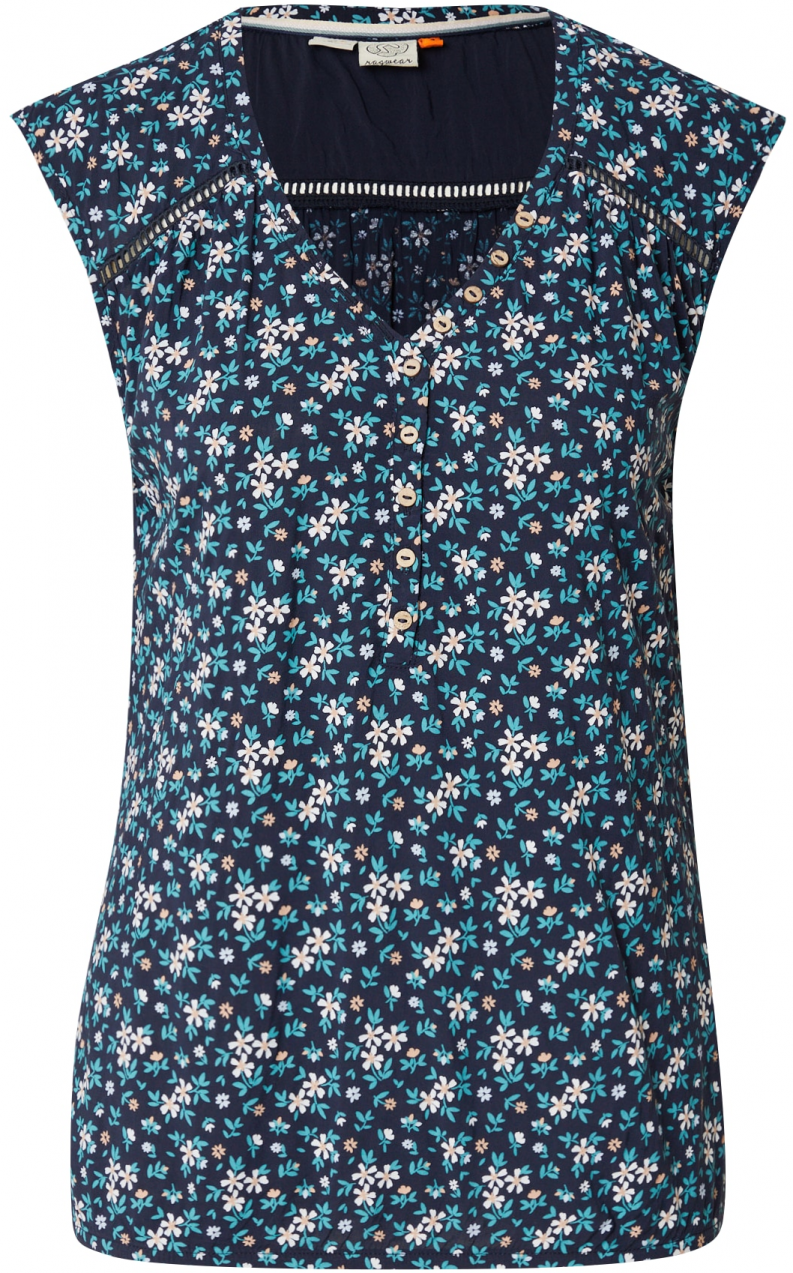Ragwear Blúzka 'SALTTY'  námornícka modrá / svetlomodrá / staroružová / biela