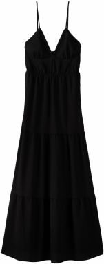 Bershka Šaty  čierna