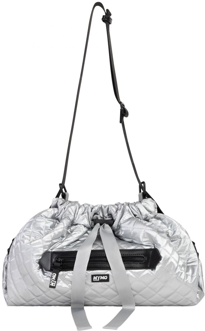 myMo ATHLSR Športová taška  čierna / strieborná / biela