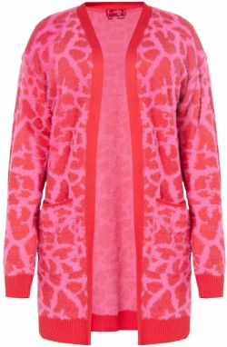 swirly Kardigán  ružová / červená