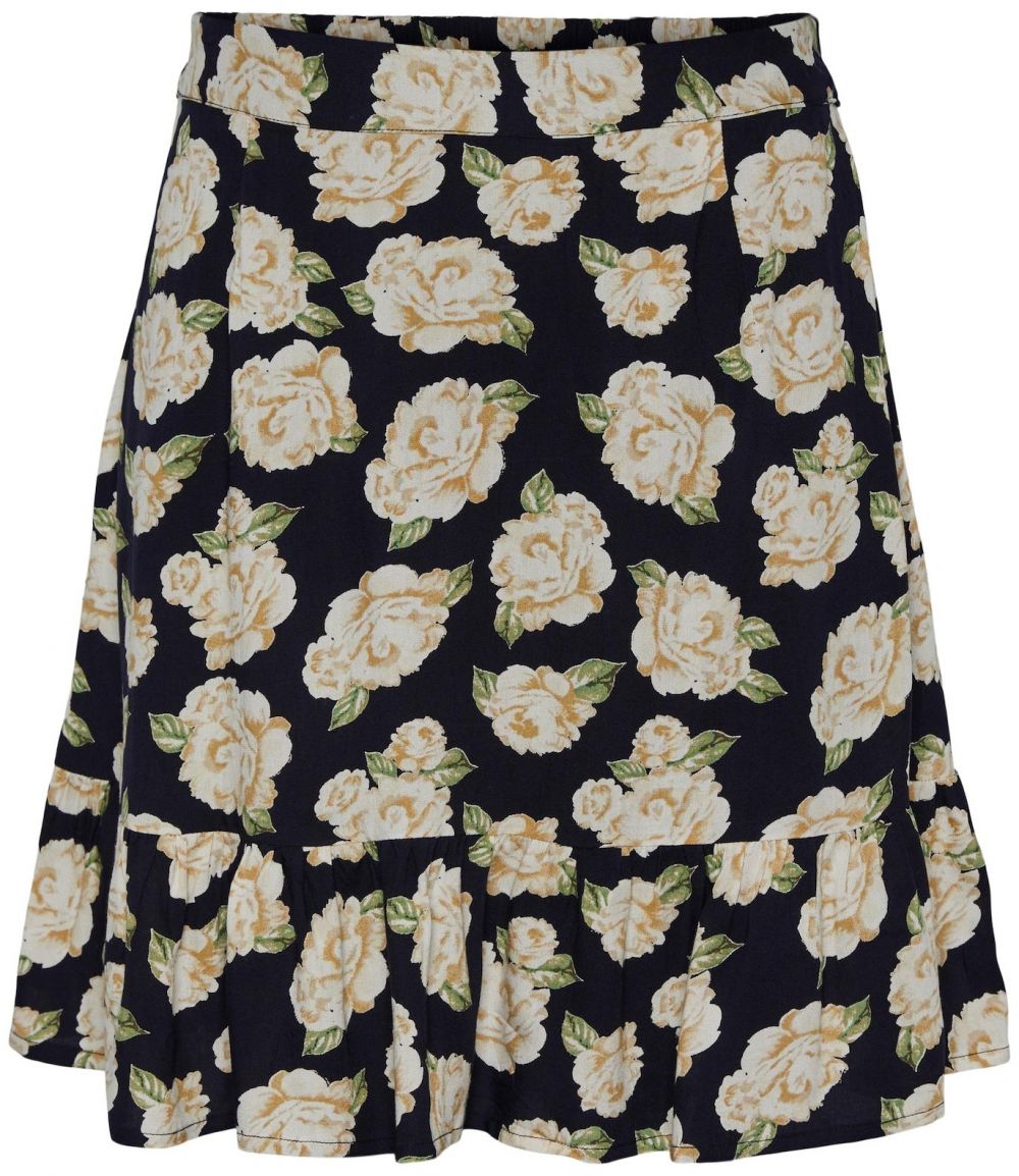 PIECES Sukňa 'Nya'  tmavomodrá / zelená / oranžová / biela