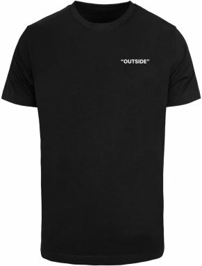 Mister Tee Tričko 'Outside'  čierna / biela