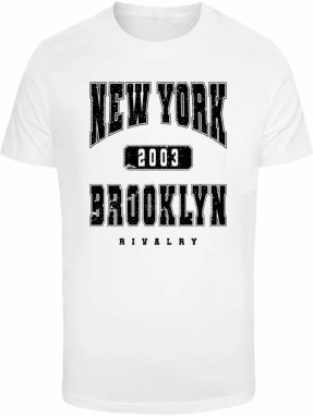 Mister Tee Tričko 'Brooklyn'  čierna / biela