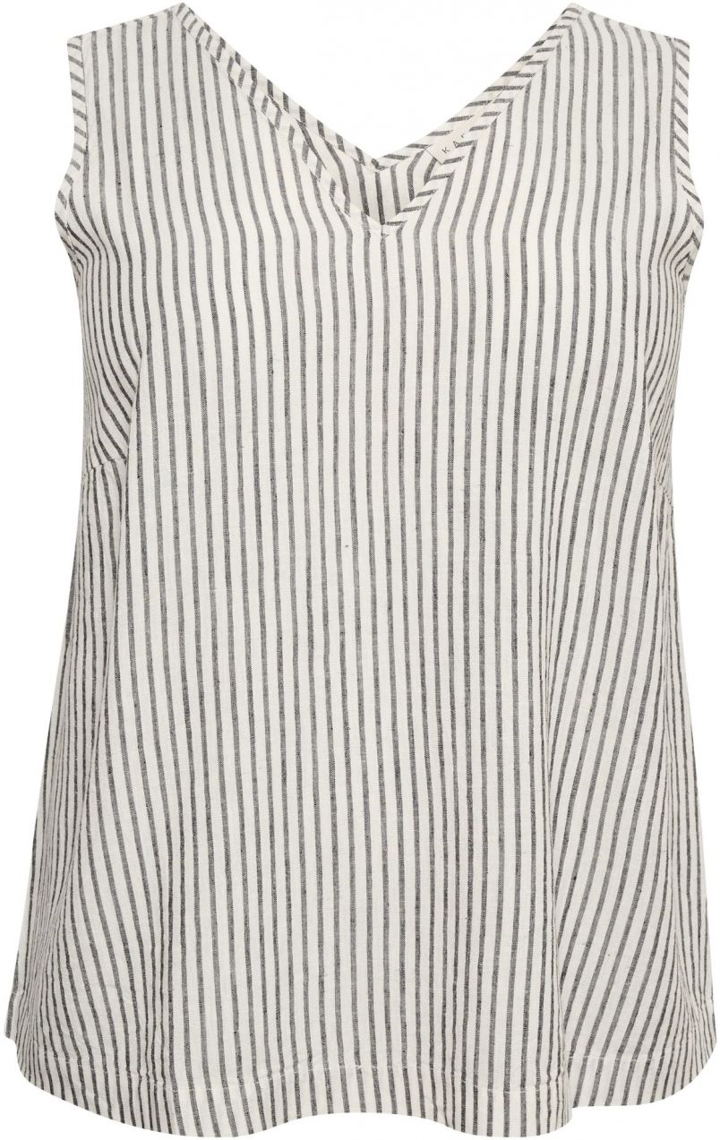 KAFFE CURVE Top 'Mille'  antracitová / biela