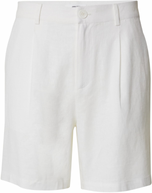 DAN FOX APPAREL Plisované nohavice 'Alan'  biela
