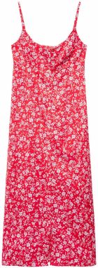 MANGO Šaty 'Florex'  červená / biela