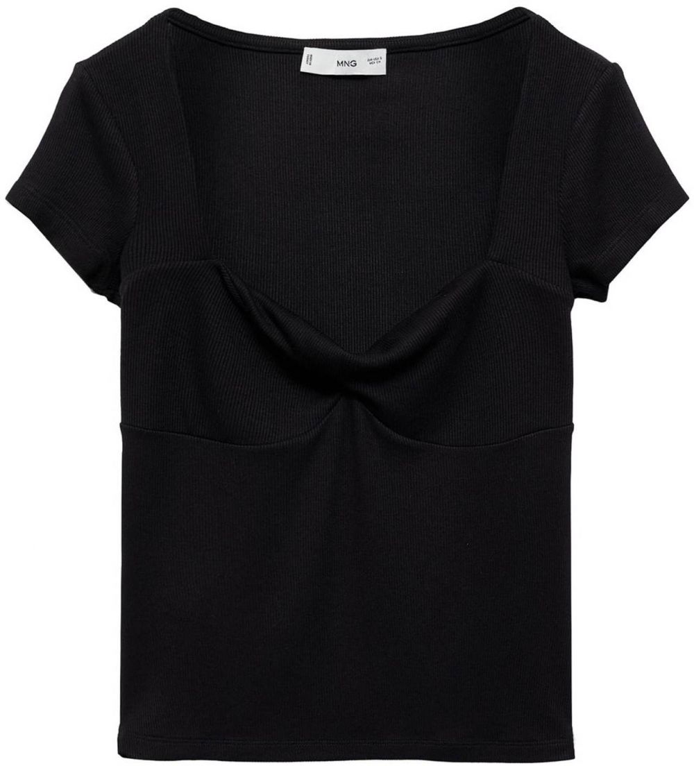 MANGO Tričko 'BESTI'  čierna