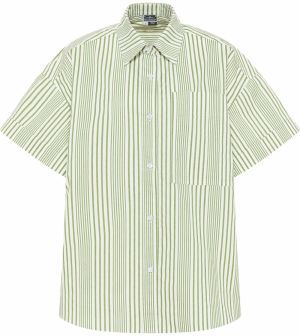 DreiMaster Maritim Blúzka  tmavozelená / biela ako vlna