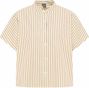 DreiMaster Maritim Blúzka  svetložltá / pastelovo červená / biela