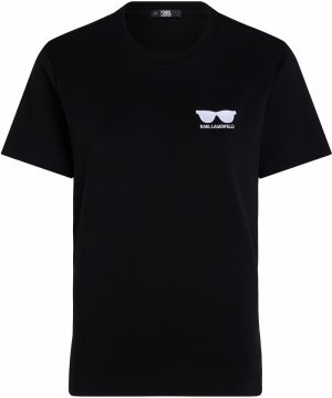 Karl Lagerfeld Tričko  čierna / biela