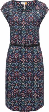 Ragwear Šaty 'Lilithe Ikat'  tmavomodrá / ružová