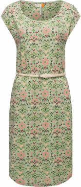 Ragwear Šaty 'Lilithe Ikat'  béžová / svetlozelená / ružová / červená