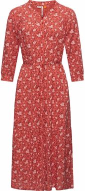 Ragwear Košeľové šaty 'Meve'  malinová / hrdzavo červená / biela