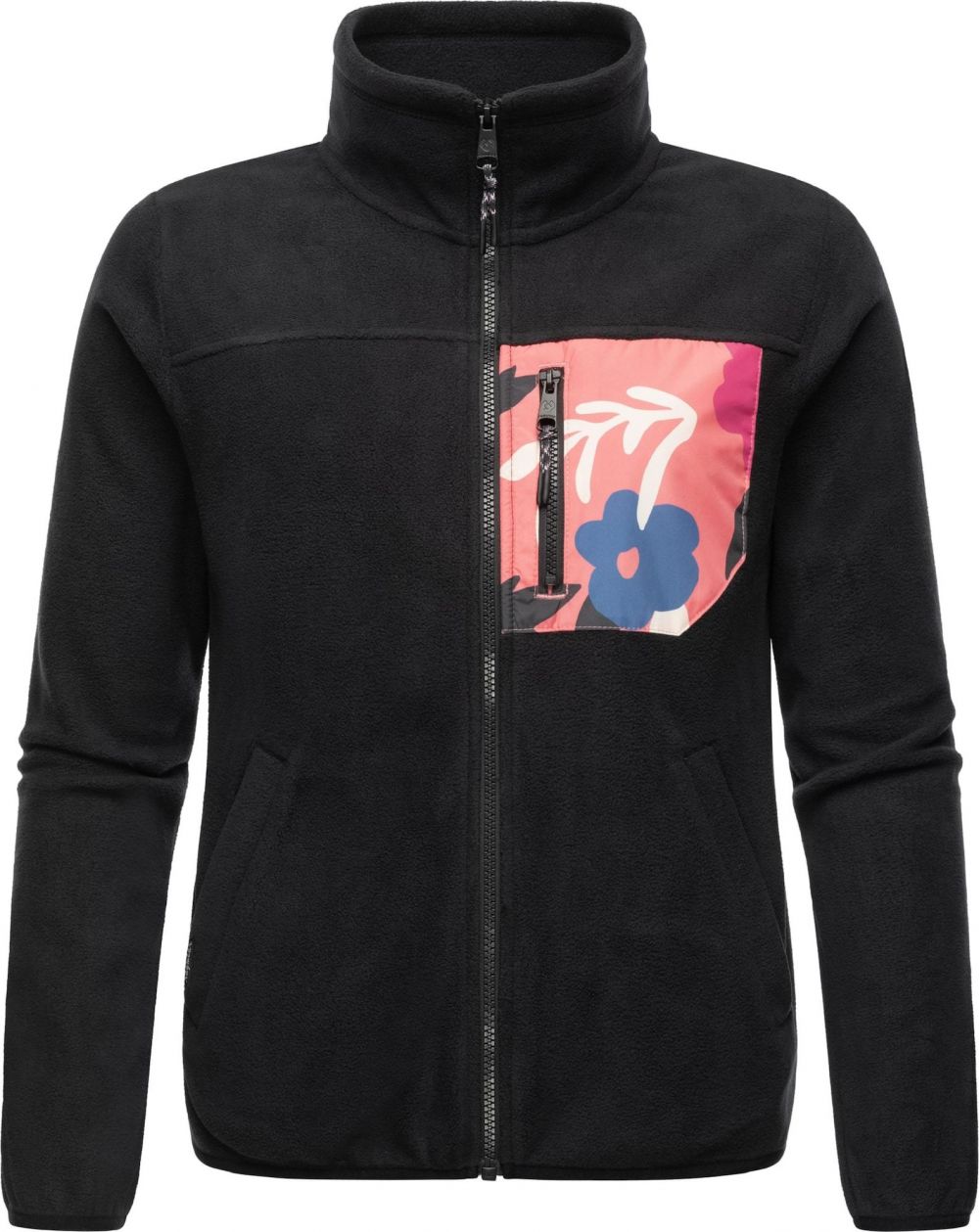 Ragwear Flisová bunda 'Appolo'  námornícka modrá / rosé / čierna / šedobiela