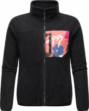 Ragwear Flisová bunda 'Appolo'  námornícka modrá / rosé / čierna / šedobiela