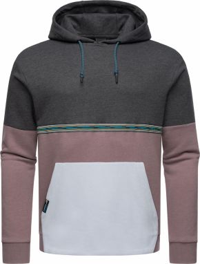 Ragwear Mikina  svetlosivá / svetlofialová / čierna