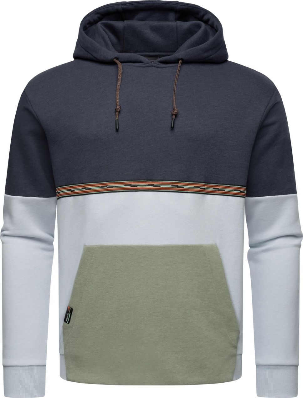 Ragwear Mikina  námornícka modrá / pastelovo modrá / olivová / homárová