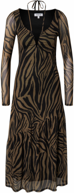 EDITED Šaty 'Elna'  olivová / čierna