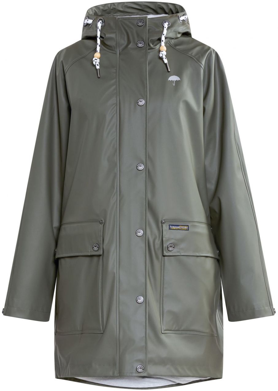 Schmuddelwedda Funkčný kabát  sivobéžová