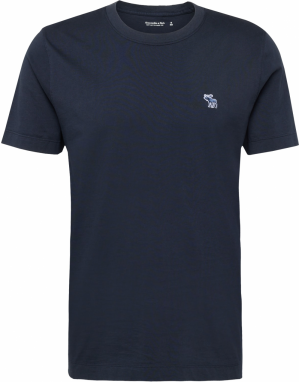 Abercrombie & Fitch Tričko  námornícka modrá / biela