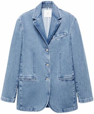 MANGO Blejzer 'Rowan'  modrá denim