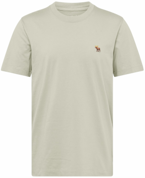 Abercrombie & Fitch Tričko  hnedá / žltá / pastelovo zelená