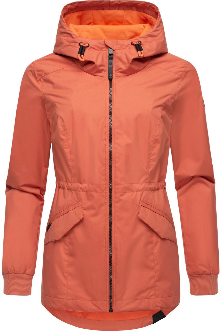 Ragwear Prechodná bunda 'Dowey A'  koralová / čierna