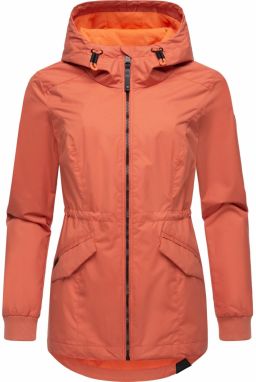 Ragwear Prechodná bunda 'Dowey A'  koralová / čierna
