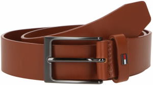 TOMMY HILFIGER Opasky 'Layton'  námornícka modrá / hnedá / strieborná / biela