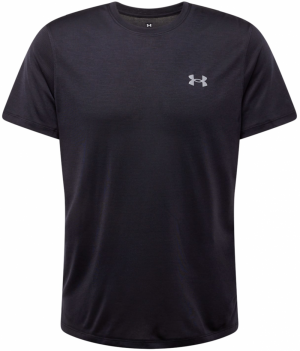 UNDER ARMOUR Funkčné tričko 'STREAKER'  čierna / biela