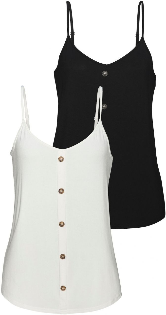 LASCANA Top  čierna / biela