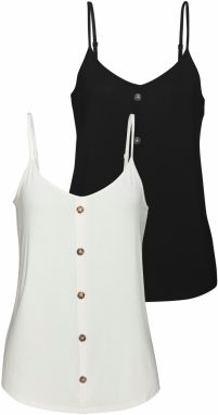 LASCANA Top  čierna / biela