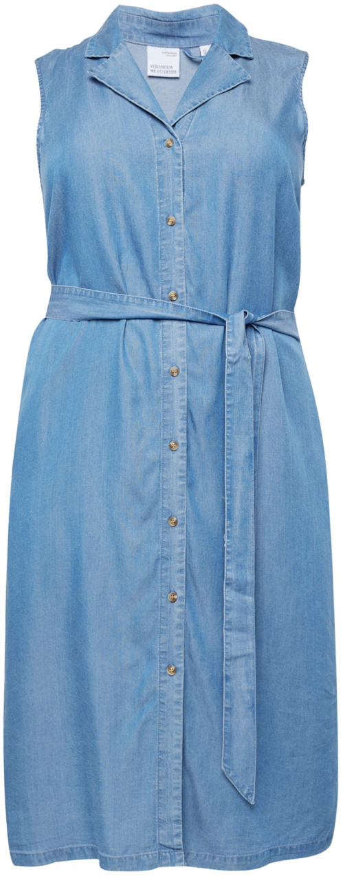 Vero Moda Curve Košeľové šaty 'BREE'  modrá denim