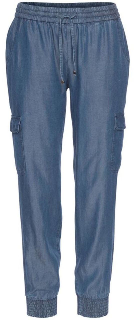 LASCANA Nohavice  modrá denim