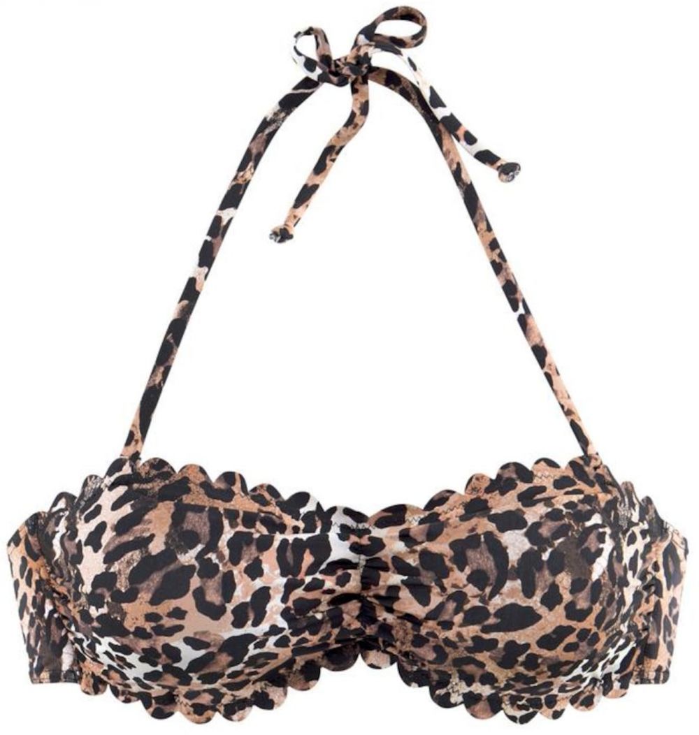 LASCANA Bikinový top 'Lexa'  hnedá