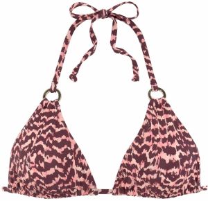LASCANA Bikinový top  hnedá / ružová