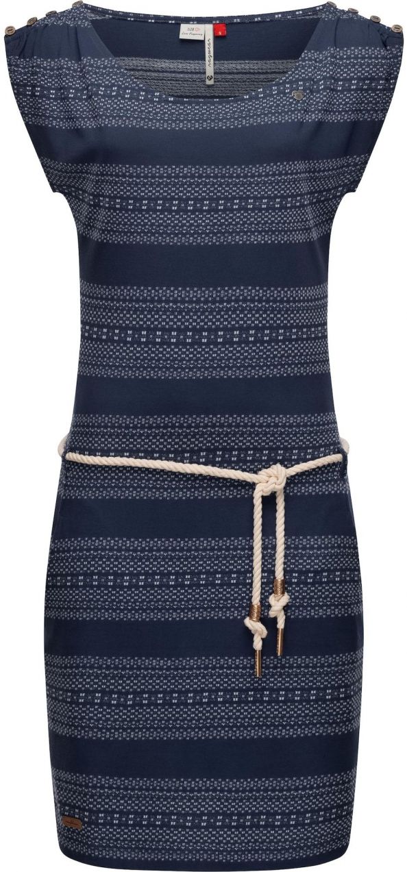 Ragwear Plážové šaty 'Chego'  krémová / tmavomodrá