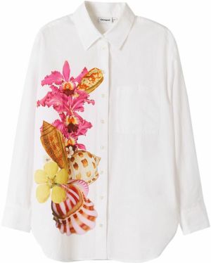 Desigual Blúzka 'M. Christian Lacroix shells'  hnedá / žltá / ružová / biela