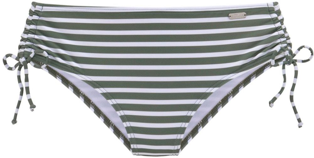 VENICE BEACH Bikinové nohavičky 'Summer'  jedľová / biela